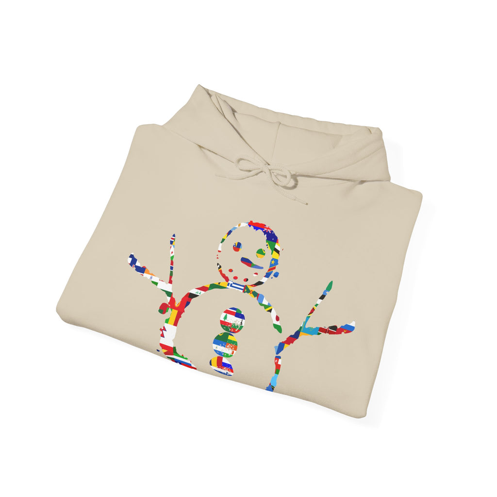 KAYKULTURA INTERNATIONAL SNOWMAN HOODED SWEATSHIRT