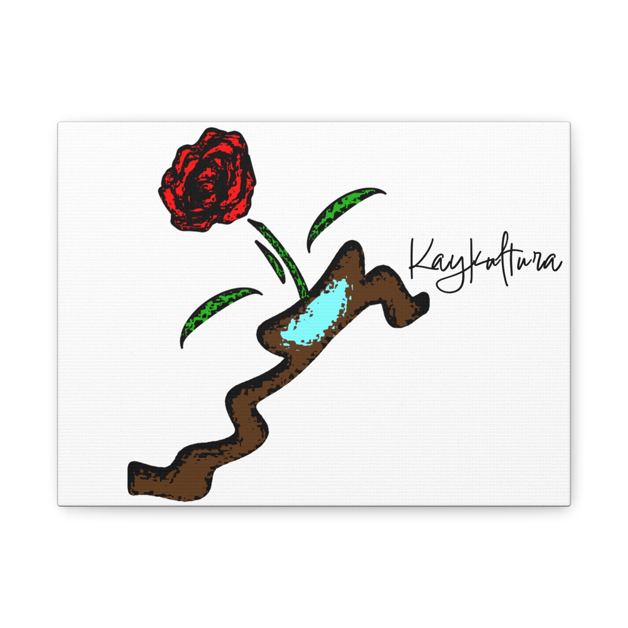 Toile florale Kaykultura, tendue, 3,2 cm