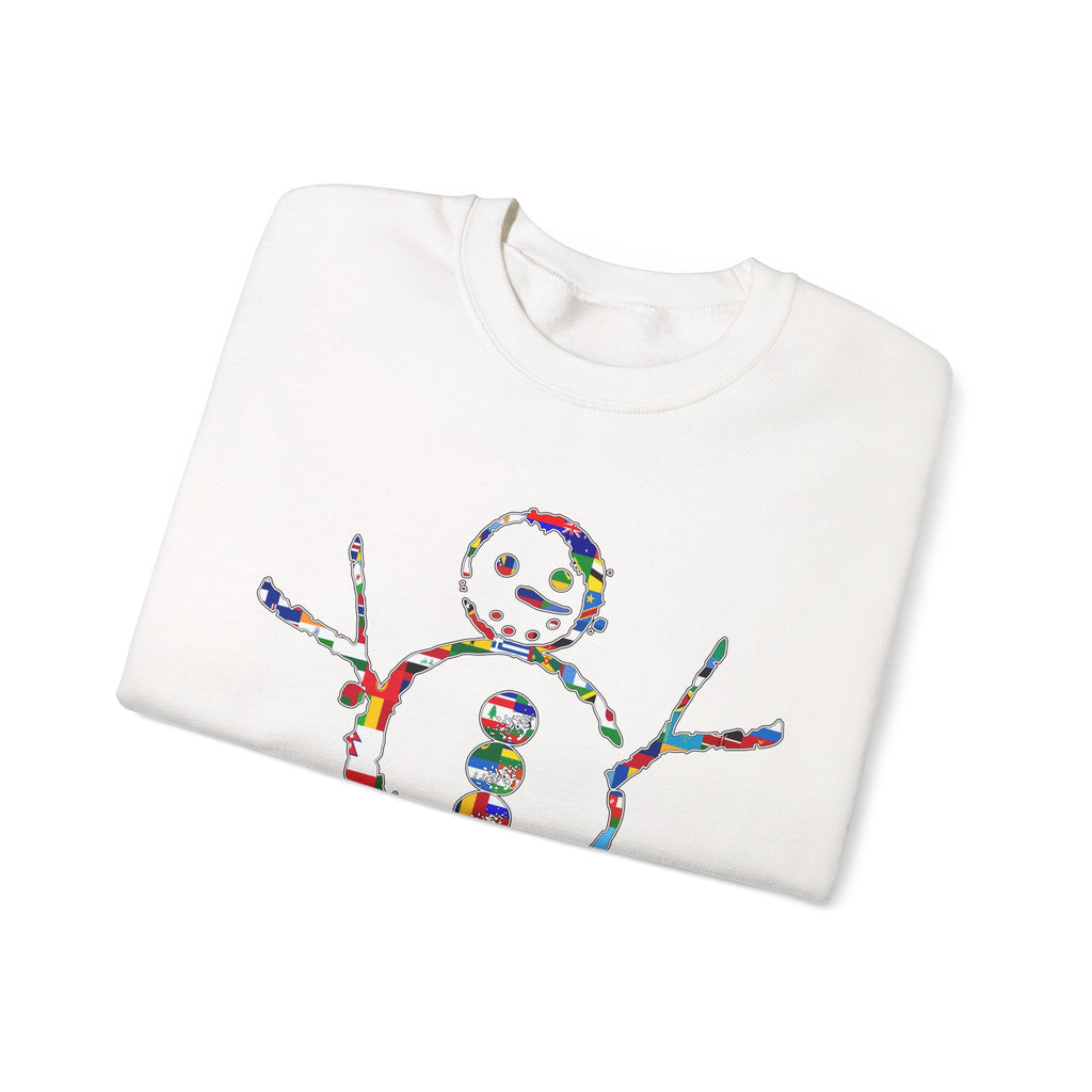 KAYKULTURA INTERNATIONAL SNOWMAN CREWNECK SWEATSHIRT