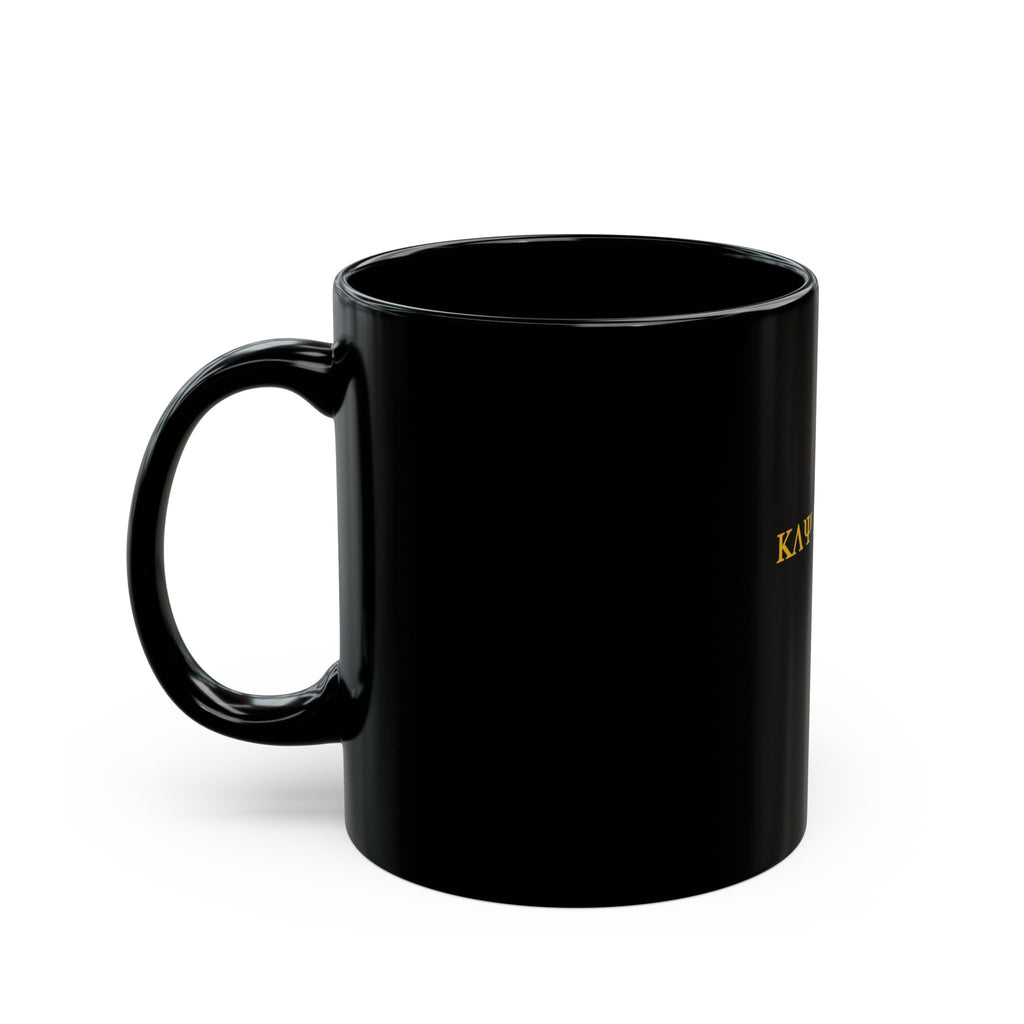 Mug noir classique KAYKULTURA doré (325 ml, 445 ml)