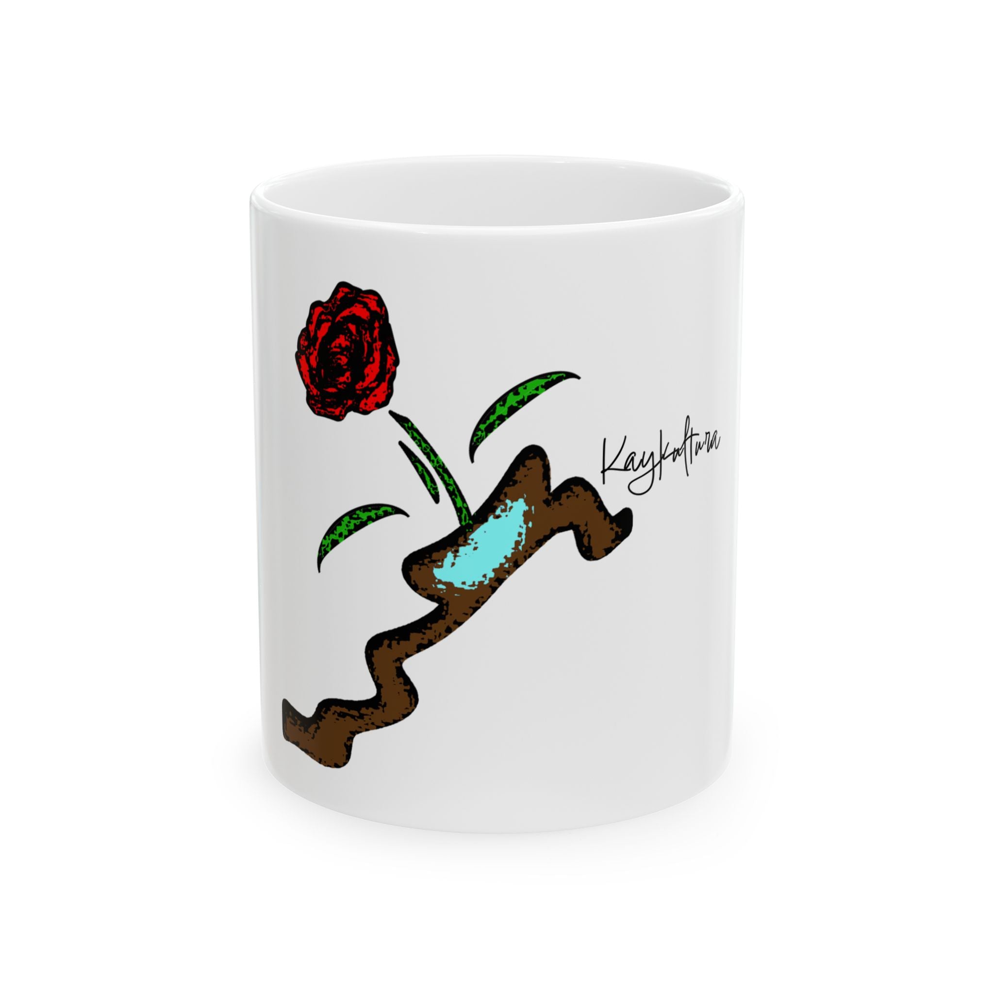 Caneca de cerâmica Kaykultura Flower (325 ml)