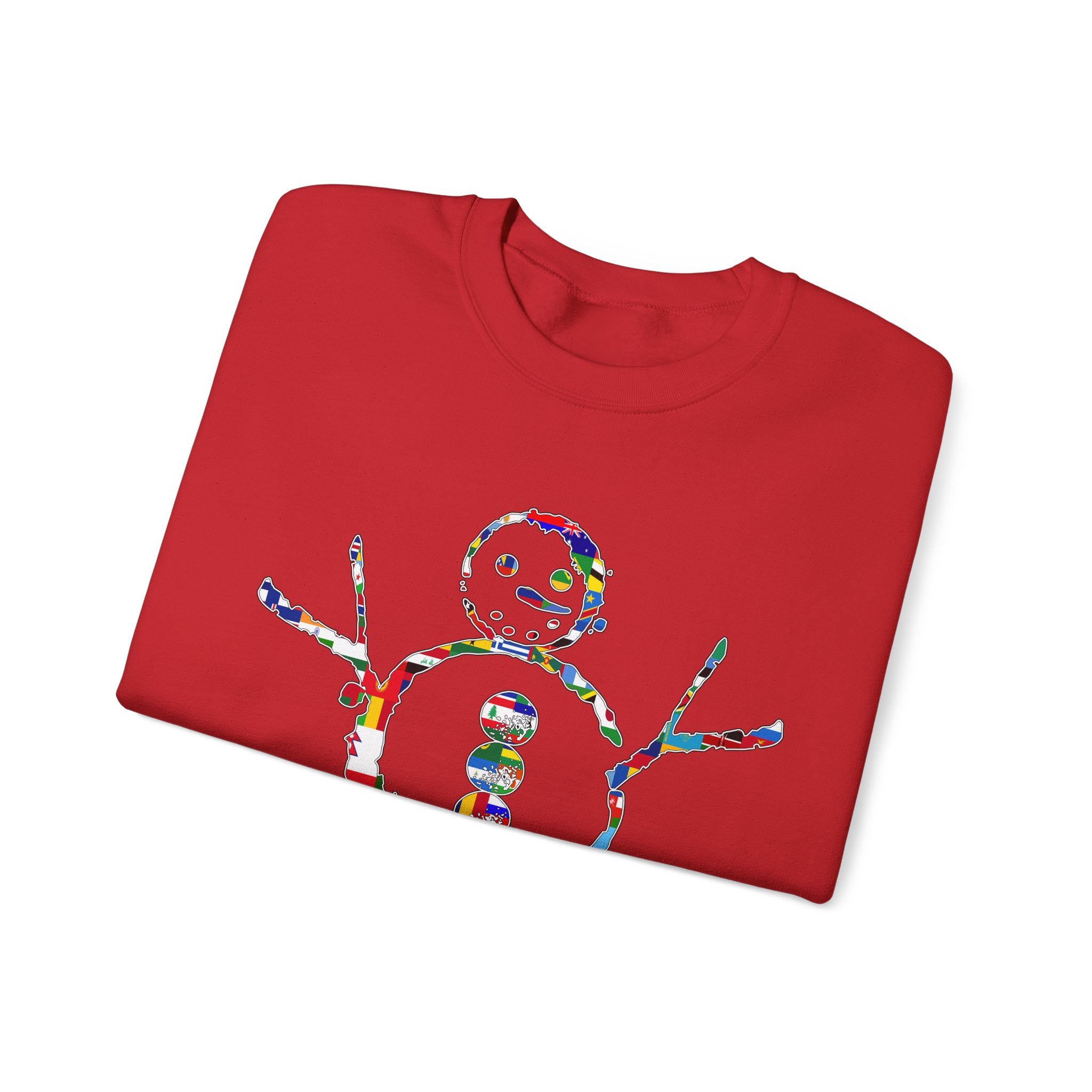 KAYKULTURA INTERNATIONAL SNOWMAN CREWNECK SWEATSHIRT