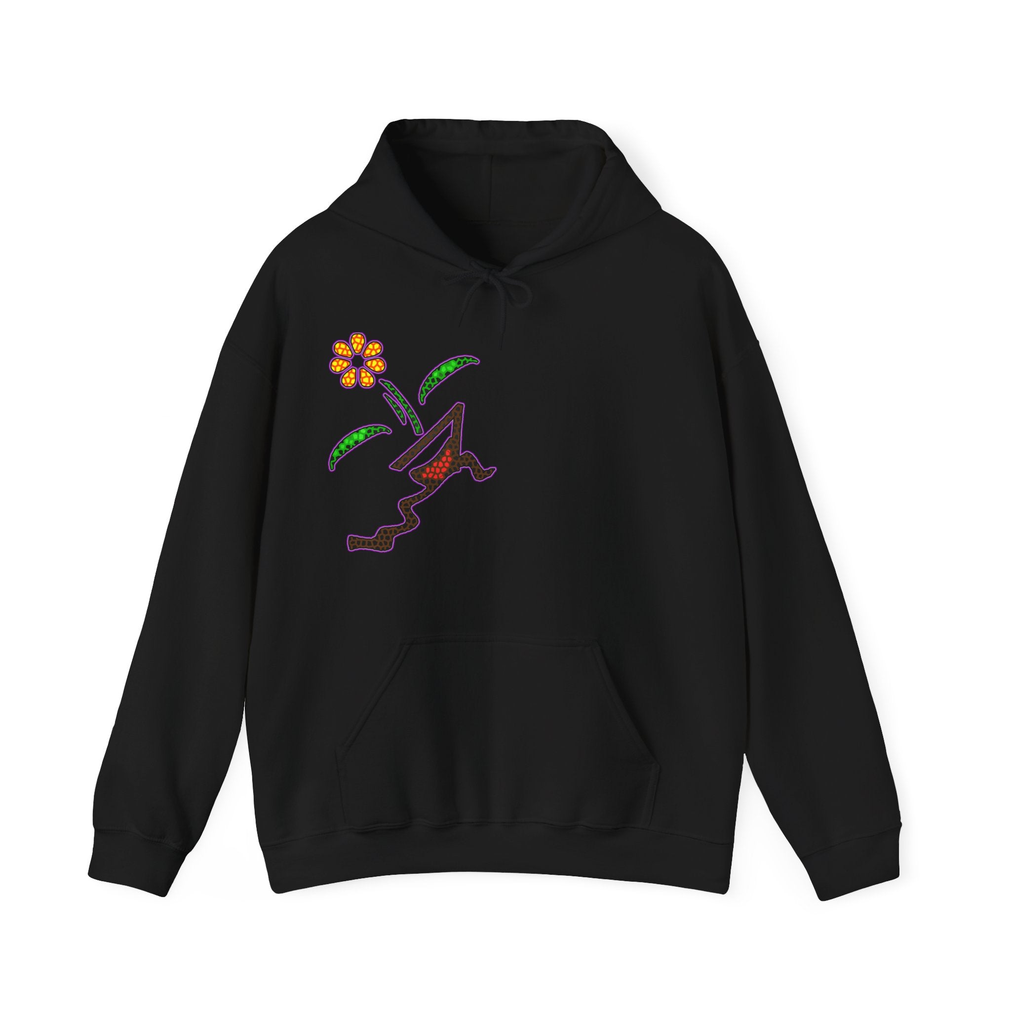 KAYKULTURA FLOWER HOODED SWEATSHIRT