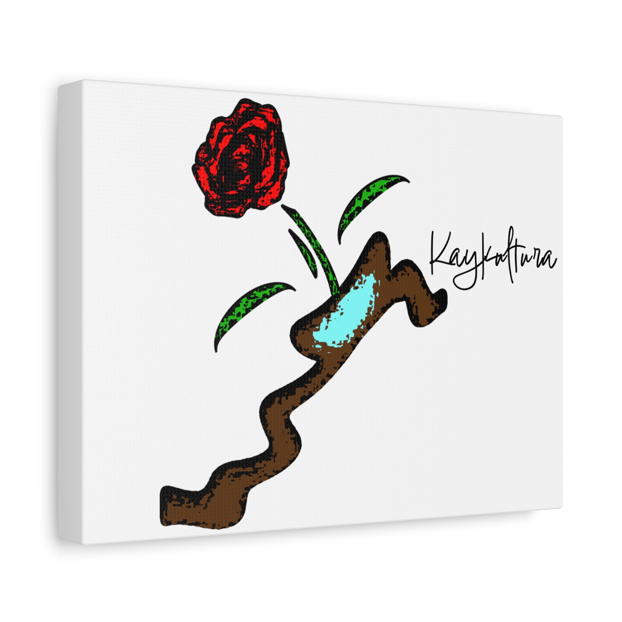 Toile florale Kaykultura, tendue, 3,2 cm