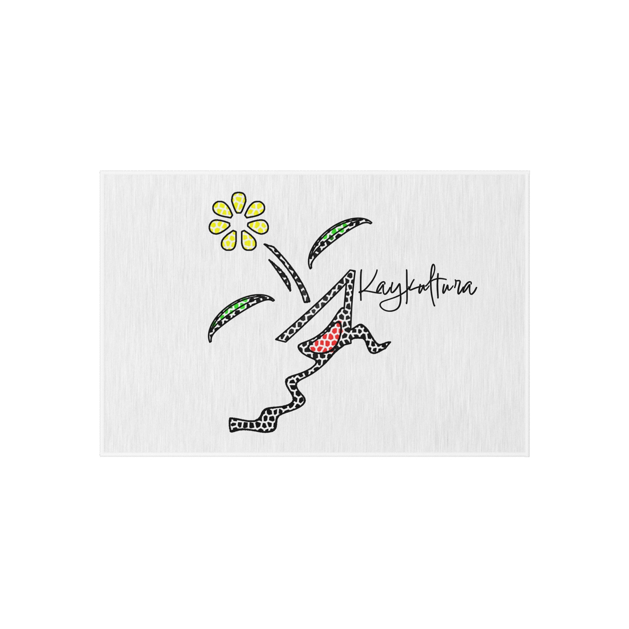 Tapis d'extérieur fleuri KAYKULTURA