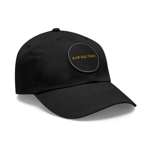 CLASSIC GOLD KAYKULTURA ROUND LEATHER PATCH HAT