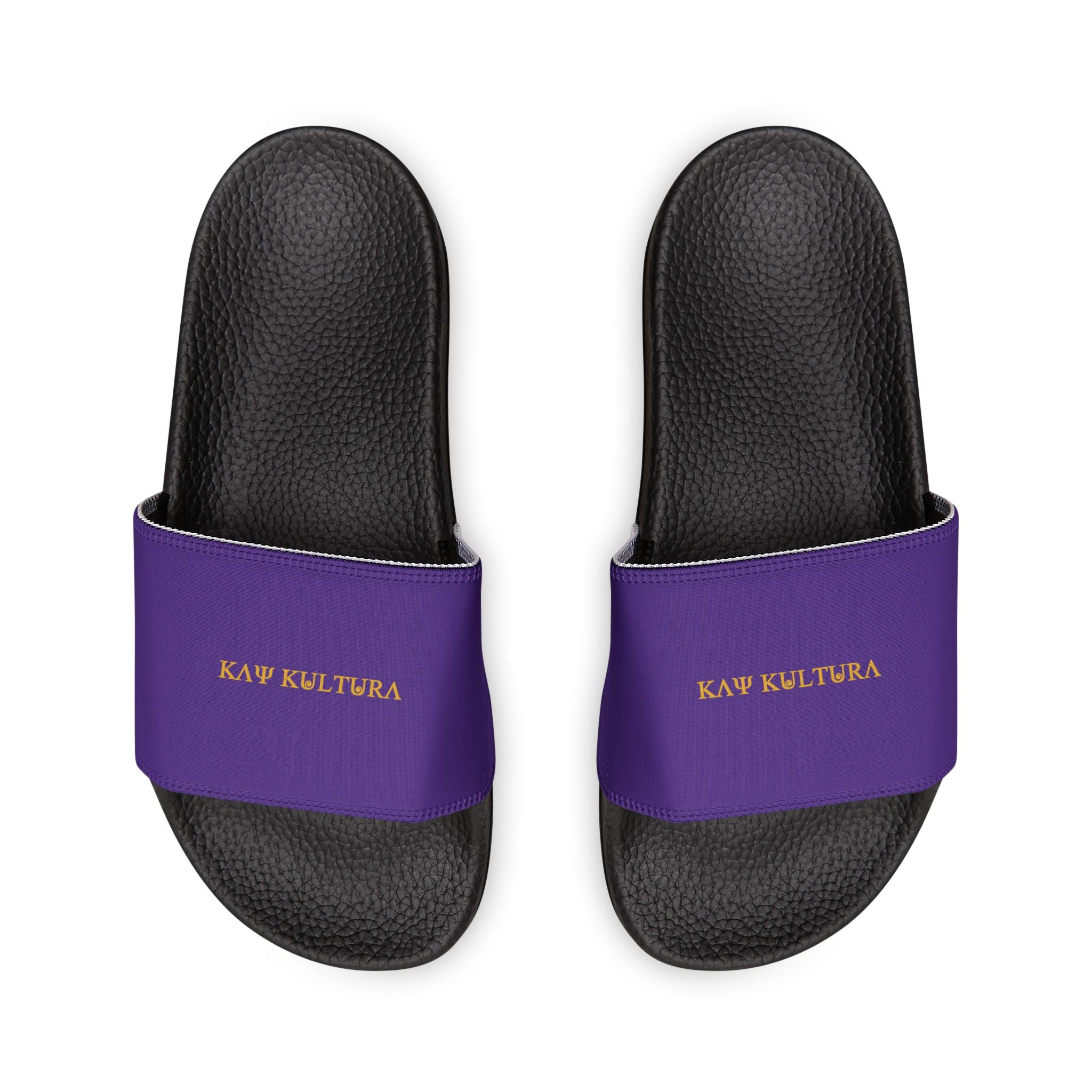 Sandálias masculinas clássicas douradas Kaykultura com tira removível