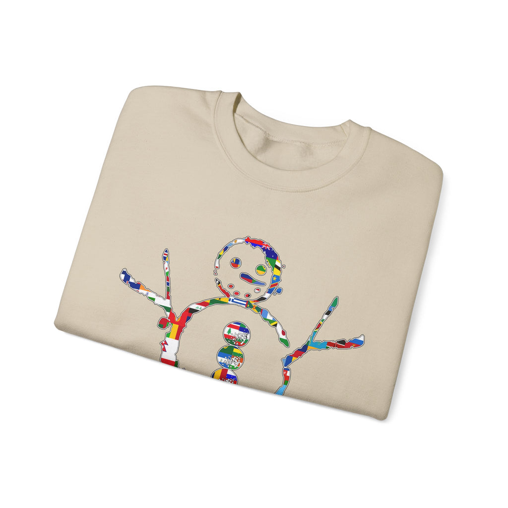 KAYKULTURA INTERNATIONAL SNOWMAN CREWNECK SWEATSHIRT