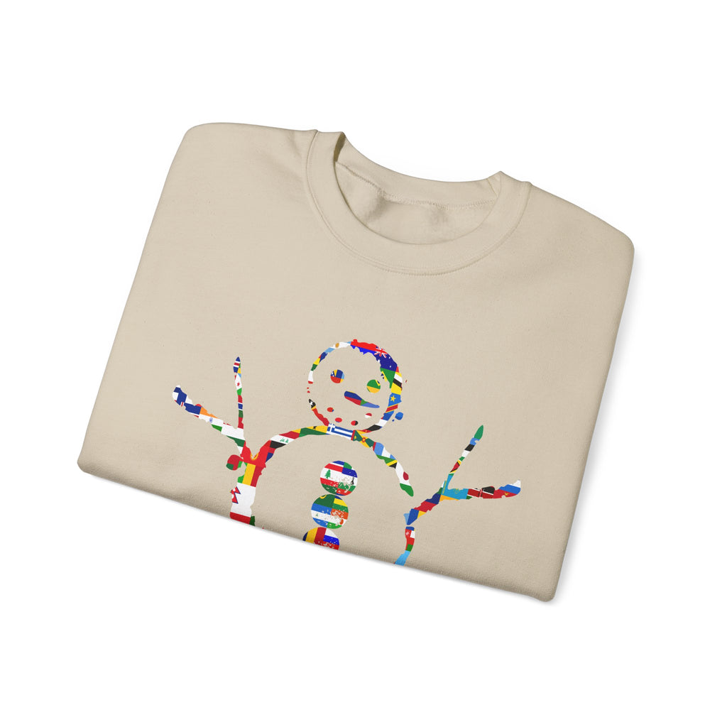 KAYKULTURA INTERNATIONAL SNOWMAN CREWNECK SWEATSHIRT