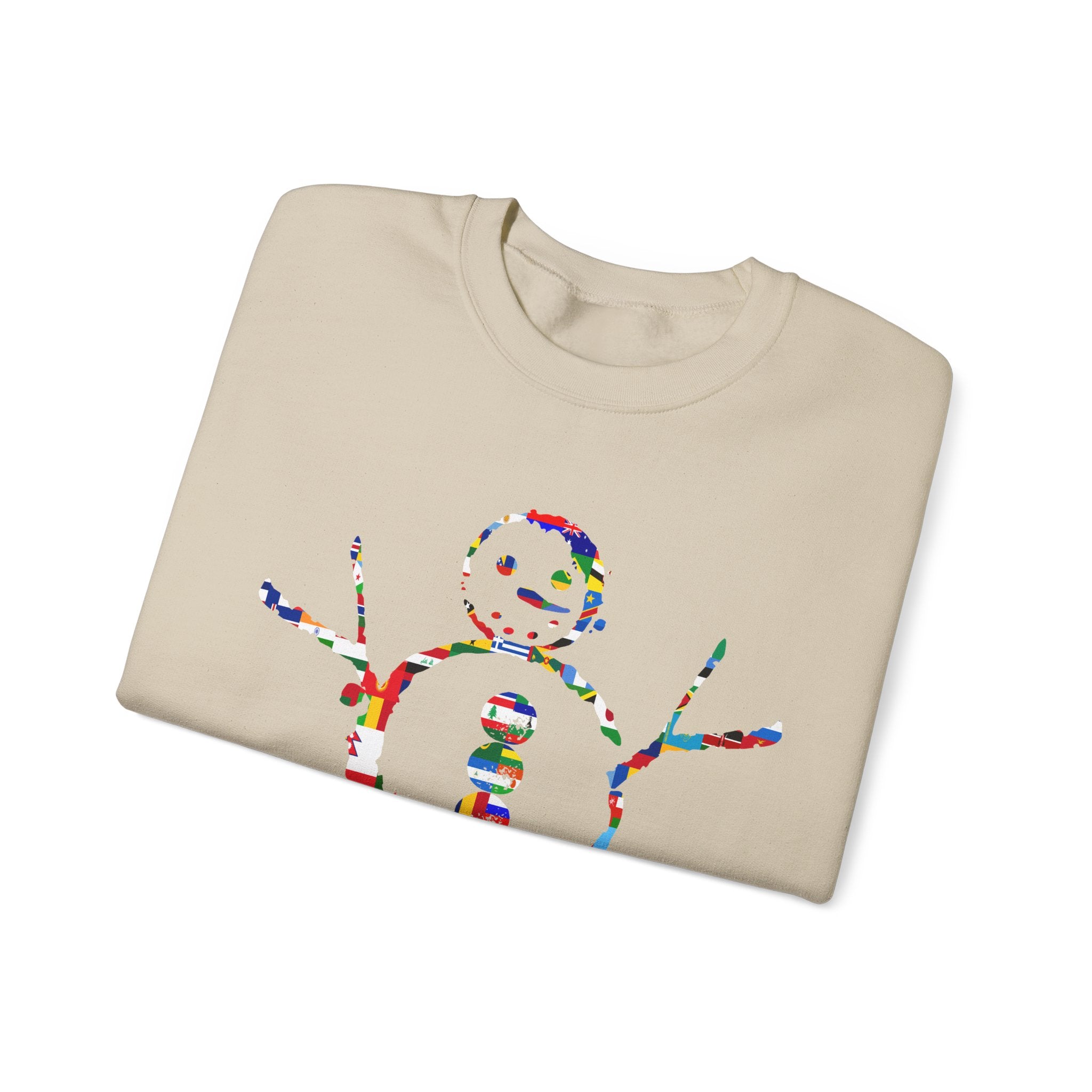 KAYKULTURA INTERNATIONAL SNOWMAN CREWNECK SWEATSHIRT