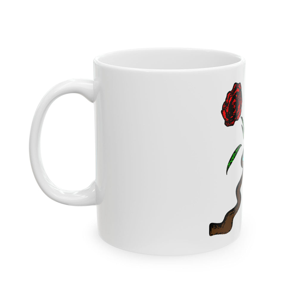 MUG EN CÉRAMIQUE À FLEURS KAYKULTURA, (325 ml)