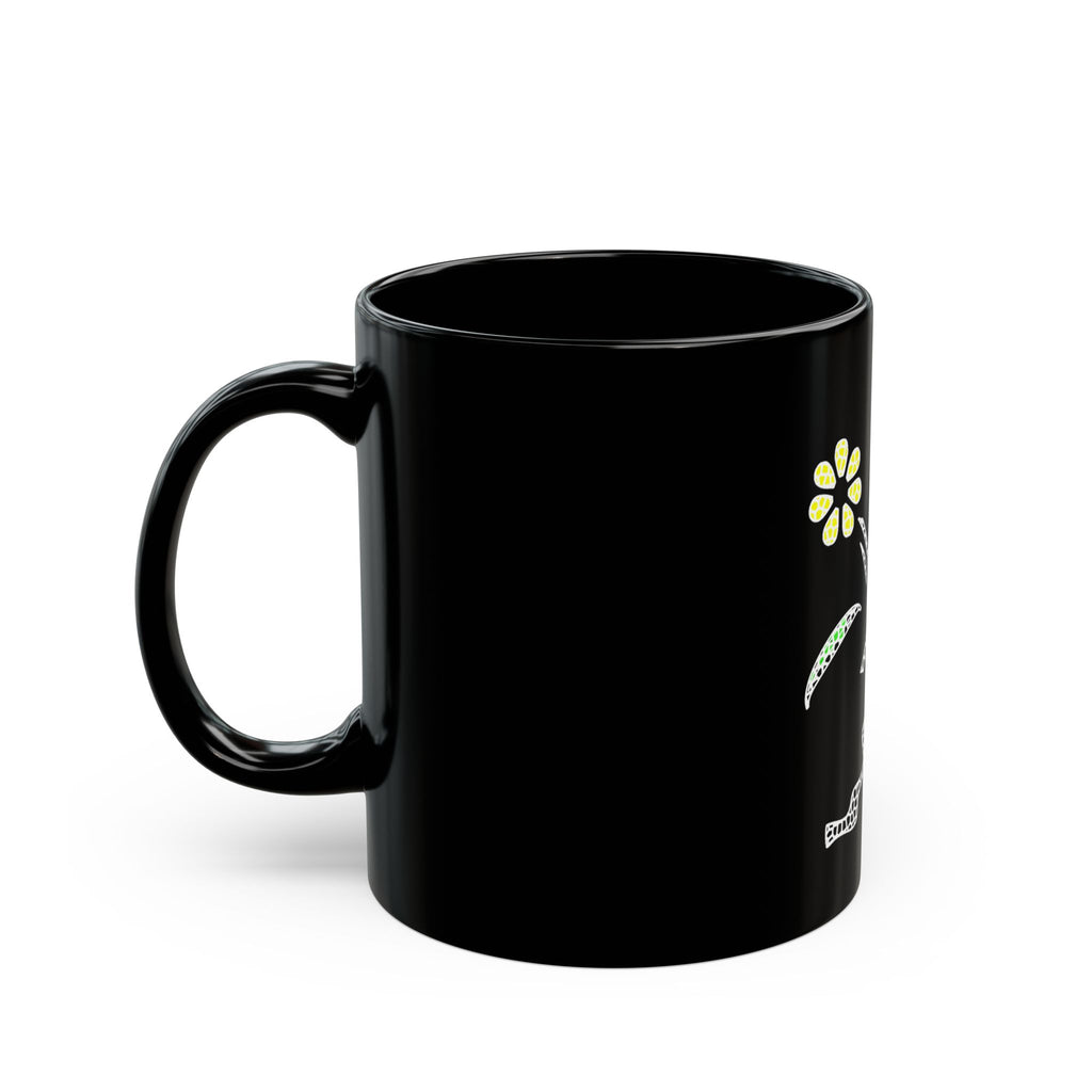 TASSE NOIRE À FLEURS KAYKULTURA (325 ml)