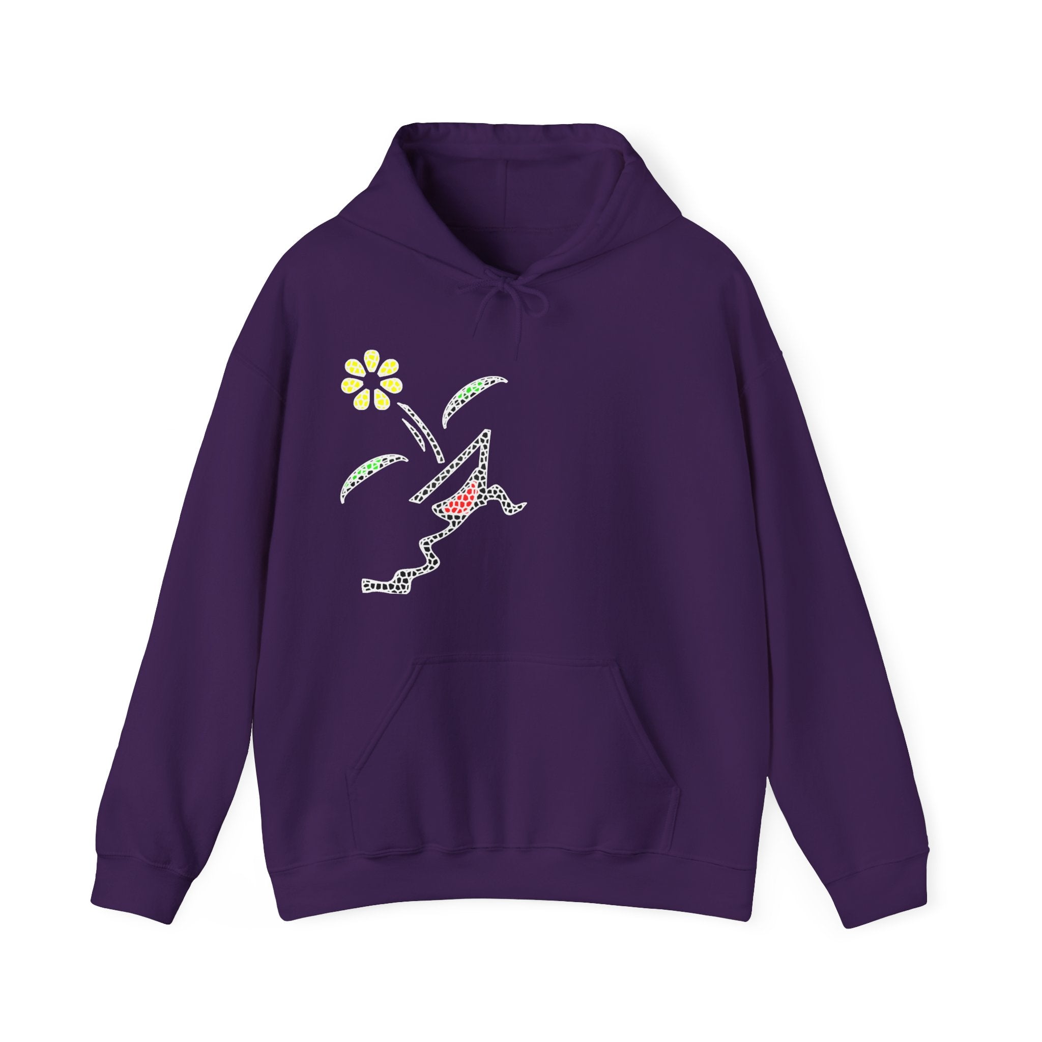 KAYKULTURA FLOWER HOODED SWEATSHIRT
