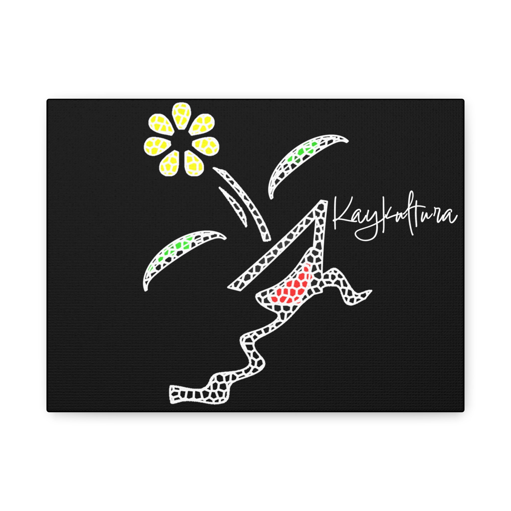 Toile florale Kaykultura, tendue, 3,2 cm