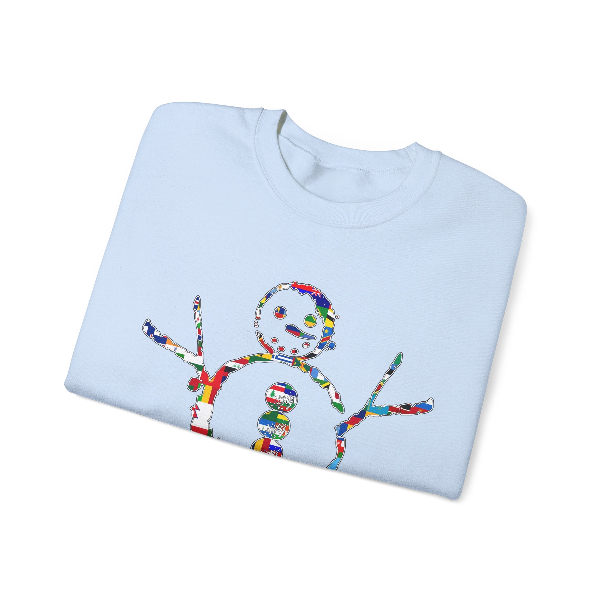 KAYKULTURA INTERNATIONAL SNOWMAN CREWNECK SWEATSHIRT