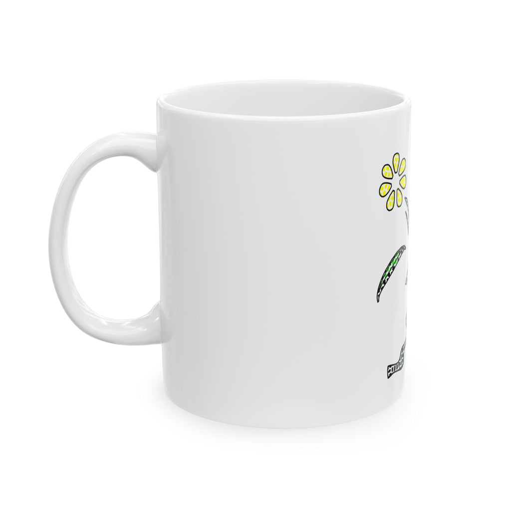 Caneca de cerâmica Kaykultura Flower (325 ml)