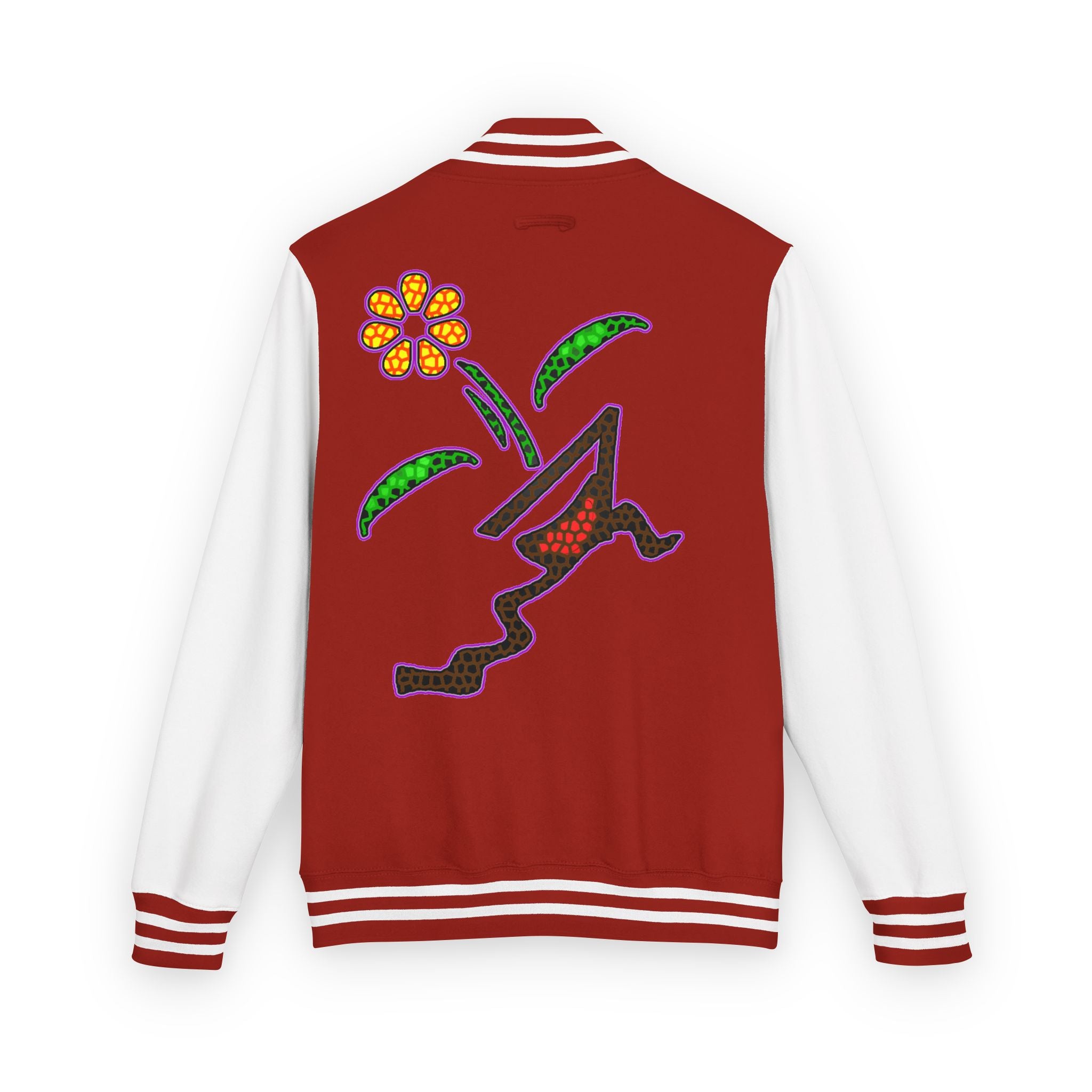 KAYKULTURA FLOWER LETTERMAN JACKET