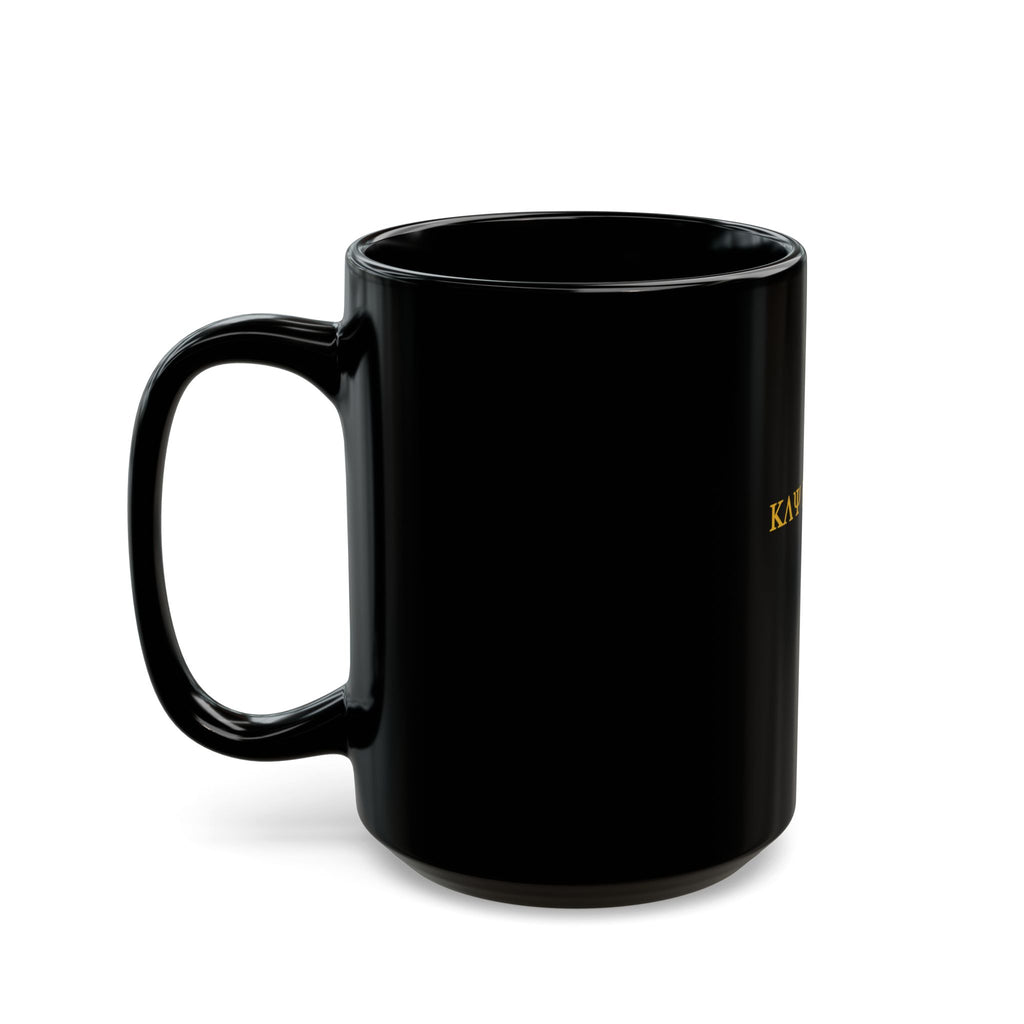 Mug noir classique KAYKULTURA doré (325 ml, 445 ml)