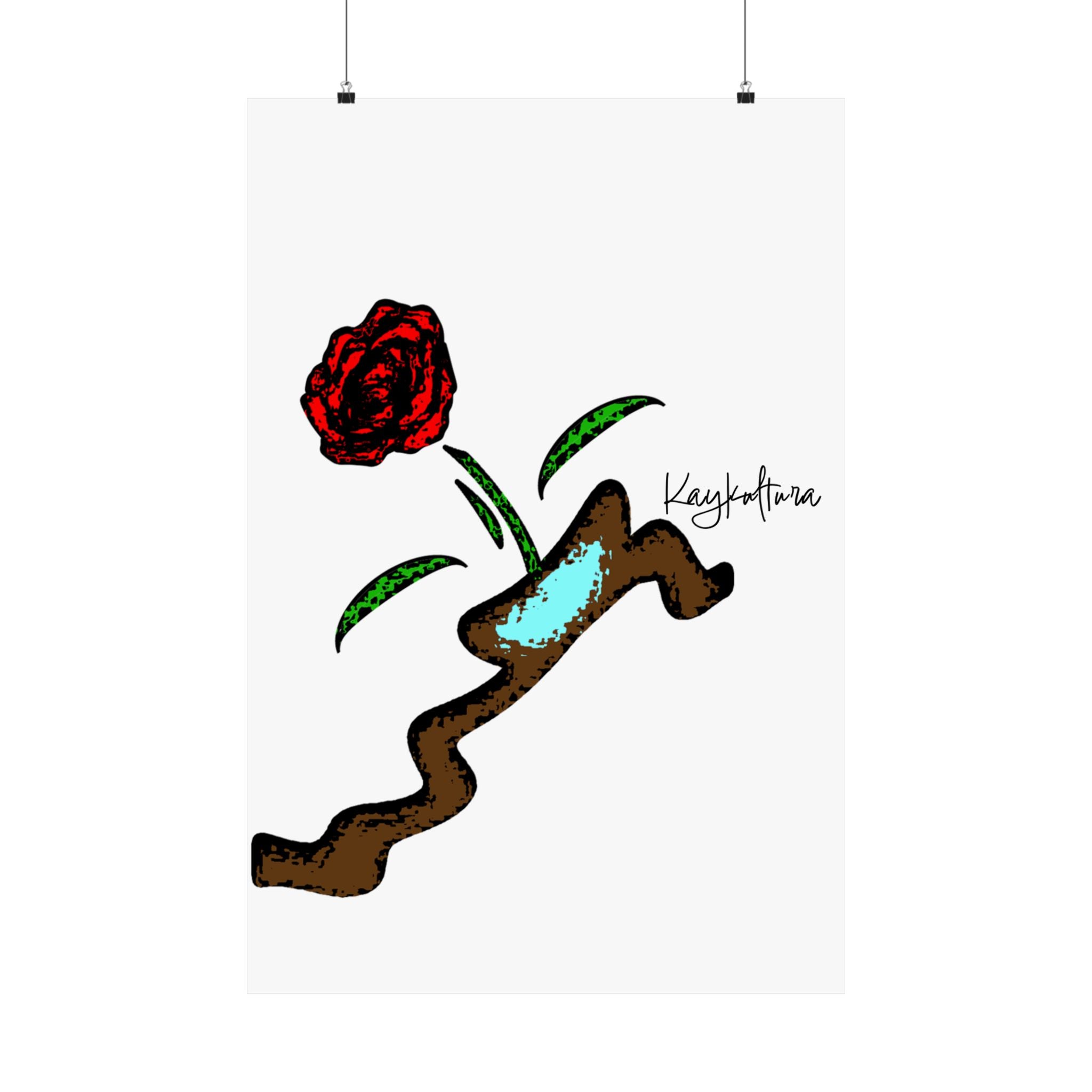 AFFICHES VERTICALES DE FLEURS KAYKULTURA