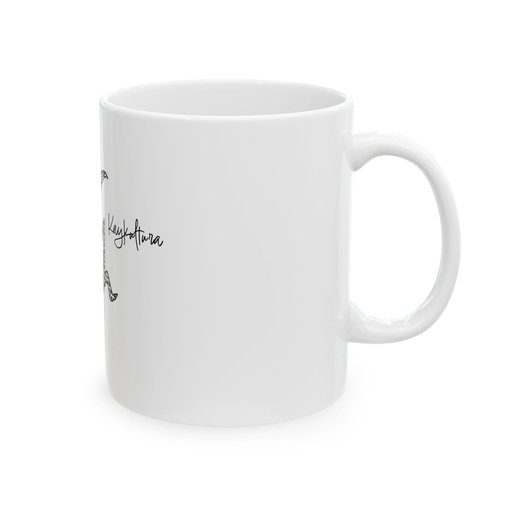 Caneca de cerâmica Kaykultura Flower (325 ml)