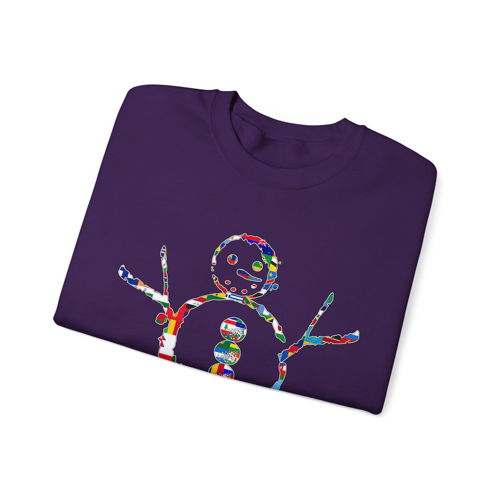 KAYKULTURA INTERNATIONAL SNOWMAN CREWNECK SWEATSHIRT