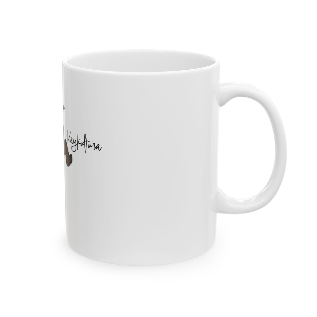 MUG EN CÉRAMIQUE À FLEURS KAYKULTURA, (325 ml)