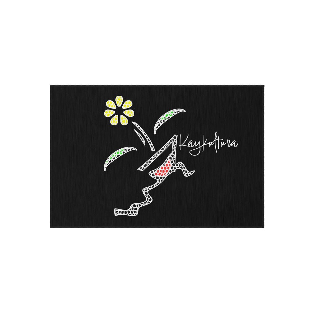 Tapis d'extérieur fleuri KAYKULTURA