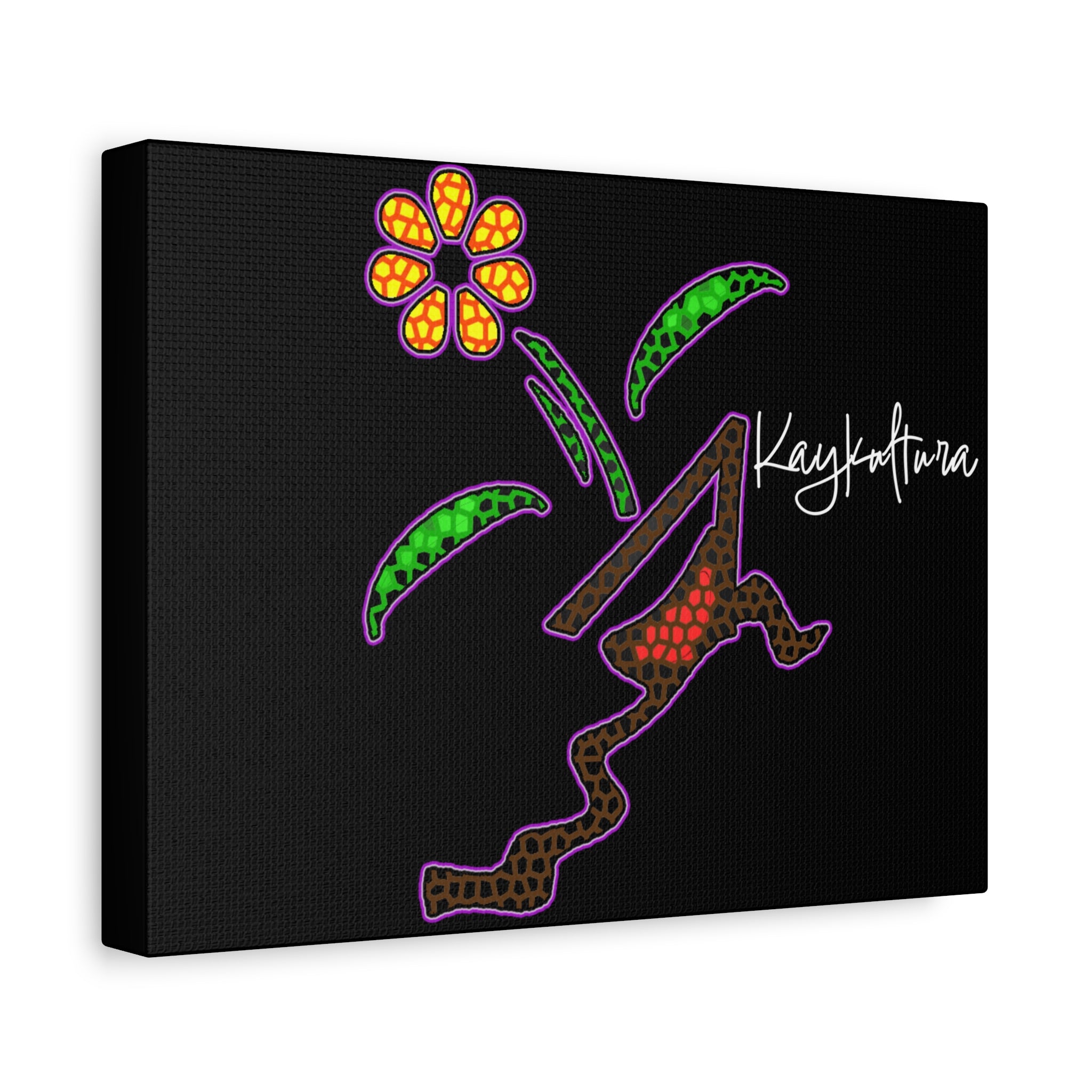 Toile florale Kaykultura, tendue, 3,2 cm