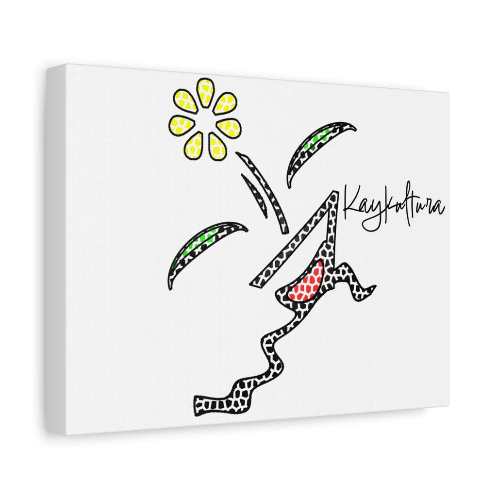 Toile florale Kaykultura, tendue, 3,2 cm