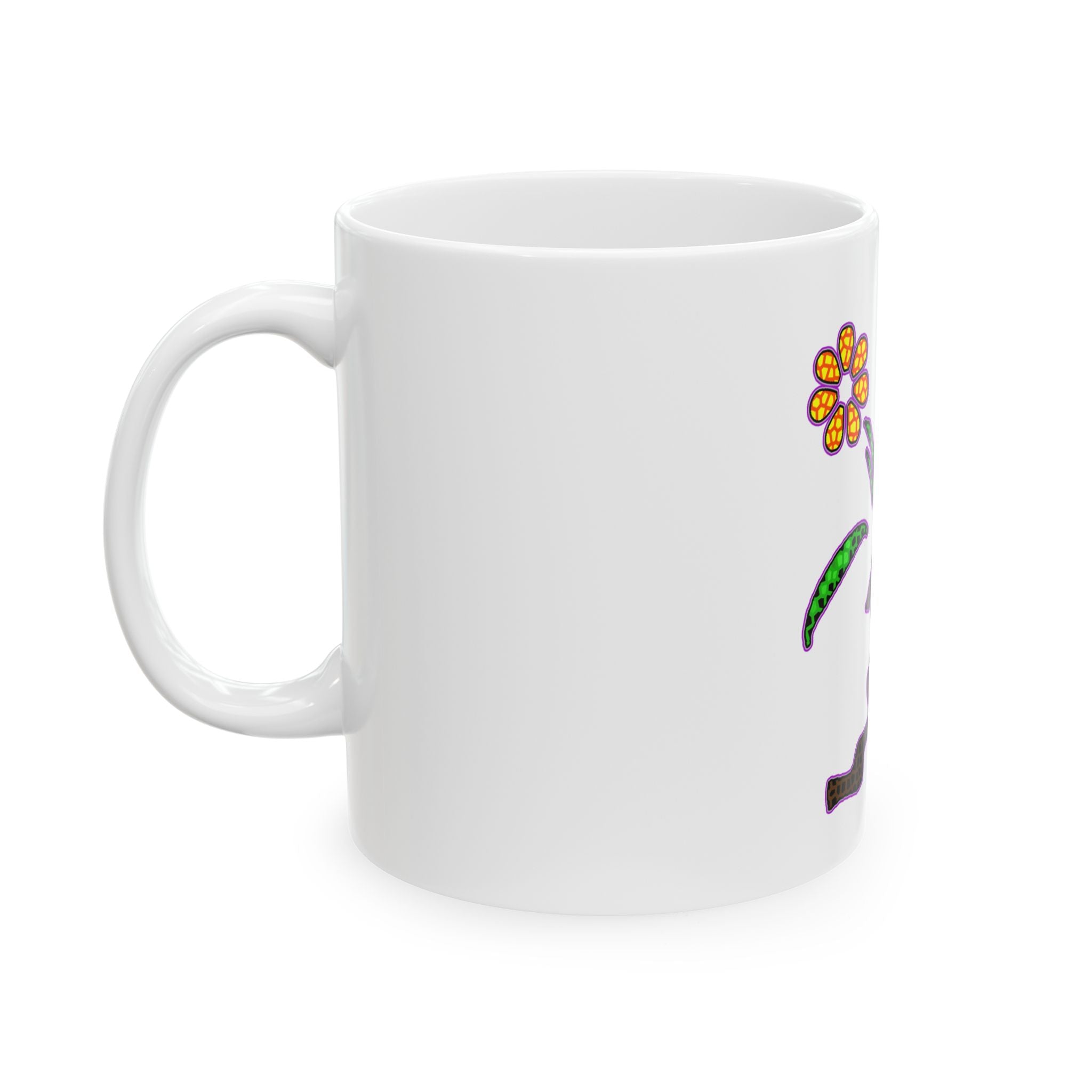 Caneca de cerâmica Kaykultura Flower (325 ml)